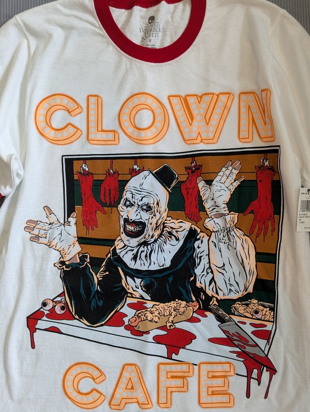 Universal Halloween Horror Nights Terrifier Ringer Tee New With Tags